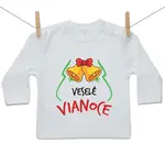 Boodyy Tričko s dlhým rukávom Veselé Vianoce 92 (18-24 mesiacov)