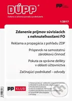 DÚPP 1/2017 (Zdanenie príjmov súvisiacich s nehnuteľnosťami FO)