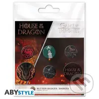 House of the Dragon Set odznakov 6 ks