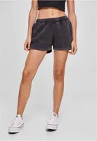 Women's Stone Washed Shorts - Black