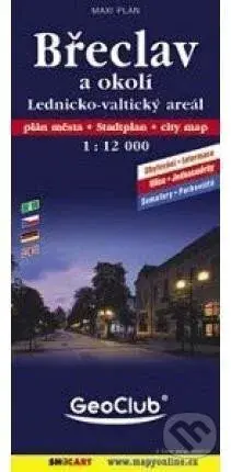 Břeclav mapa 1:12 000