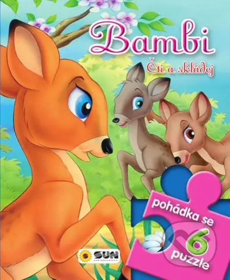 Pohádkové čtení s puzzle - Bambi čti a skládej