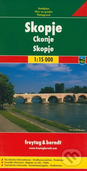 Skopje 1:15 000 (Mapa mesta)