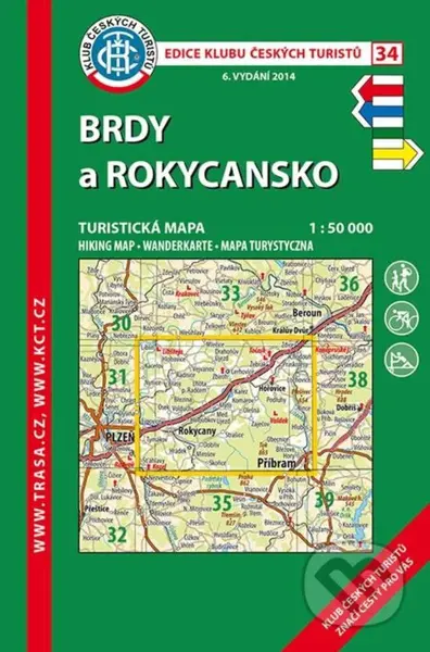 KČT 34 Brdy a Rokycansko 1:50 000 (7.vydání 2017)