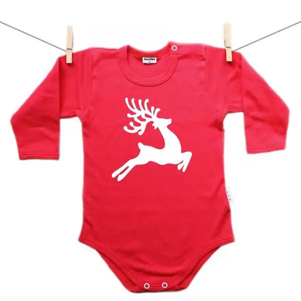 Boodyy Červené body s dlhým rukávom Sob 56 (0-2 mesiace)