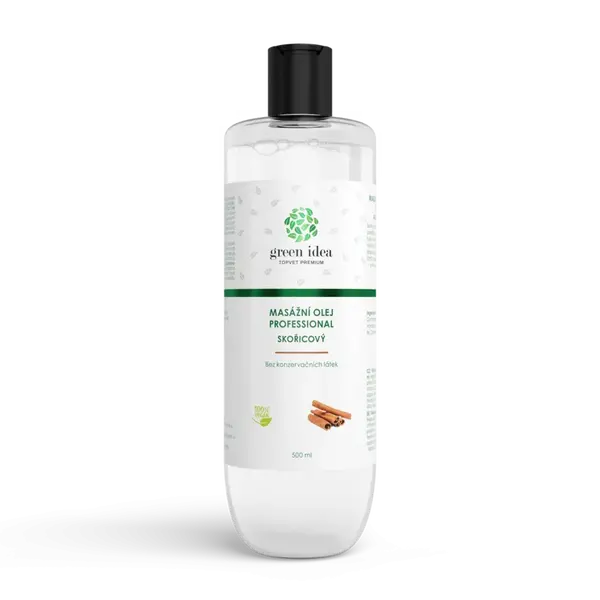 Škoricový masážny olej 500 ml – Green idea