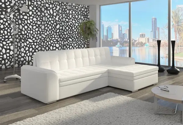 Sedací souprava Conforti Provedení: Levá varianta, látka: Soft 017 white