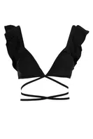 DEFACTO Trojúhelníkový bikini top s detaily a zavazováním