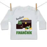 Boodyy Tričko s dlhým rukávom Budúci finančník 110 (4-5 rokov)