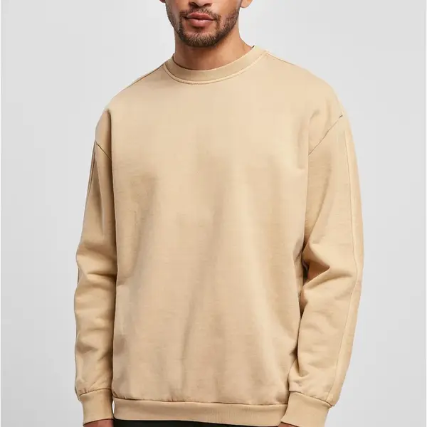 Heavy Terry Garment Dye Crew unionbéžová