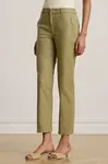 Lauren Ralph Lauren  slim fit kalhoty dámské bavlněné s elastanem