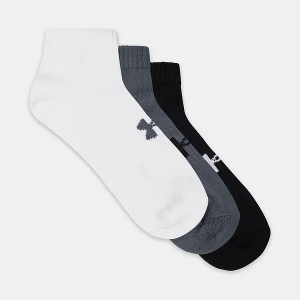 Under Armour Ponožky UA Core Low Cut 3Pk-BLK - unisex