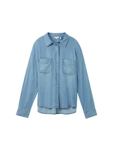 TOM TAILOR Blúzka  modrá denim