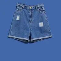 DÁMSKÉ KRAŤASY L-SH-4004 MODRÁ