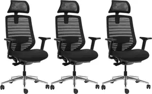 MERCURY 3PACK Ergonomická kancelářská židle SPARTA (3 ks)
