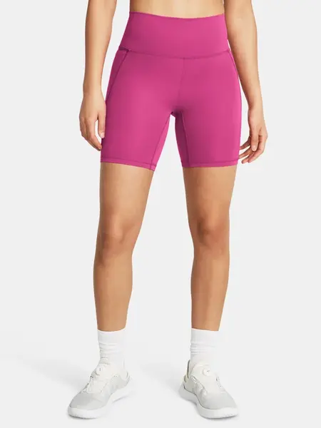 Under Armour Kraťasy Meridian Bike Short 7in-PNK - Dámské