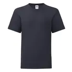 Navy blue children's t-shirt in combed cotton Fruit of the Loom