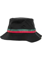 Stripe Bucket Hat černá/pálená/zelená