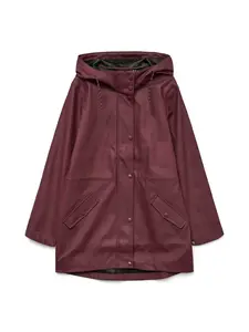 VERO MODA Prechodný kabát 'VMMalou'  tmavočervená