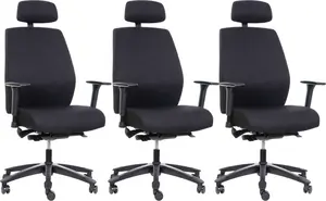 MERCURY 3PACK Ergonomická zátěžová kancelářská židle ENDURANCE (3 ks)