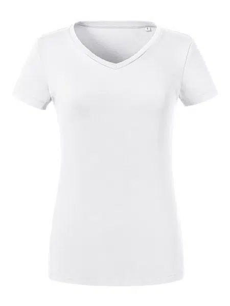 Russell Women's Pure Organic V-Neck T-Shirt