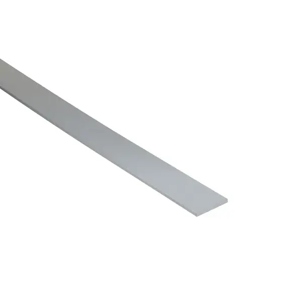 Profil plochý hliník strieborný 20x2mm 1m