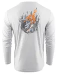 Grundéns triko poppin south ls tech tee glacier - l
