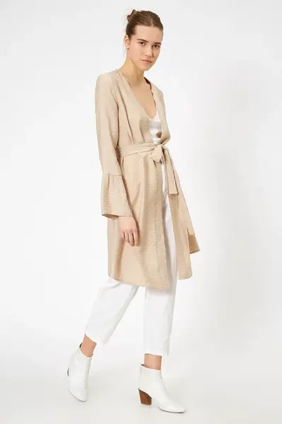 Koton Dámský béžový trenčkot