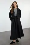 Trendyol Smoked Parachute Fabric Dress Jacket Set
