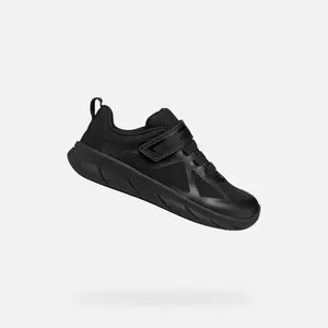 Černé chlapecké barefoot tenisky Geox Foot-run