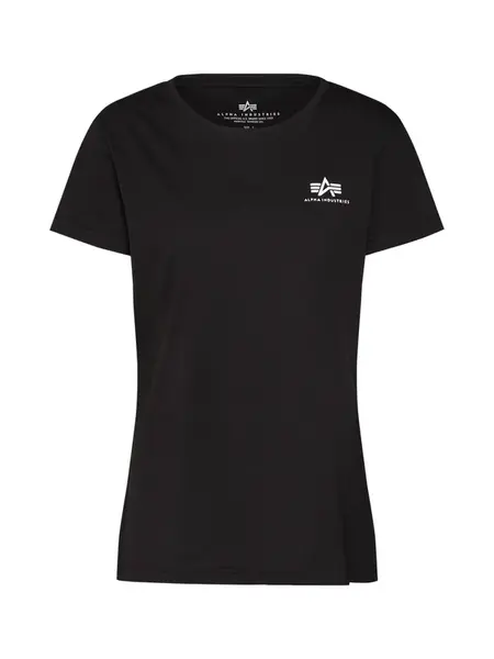 ALPHA INDUSTRIES Tričko  čierna / biela