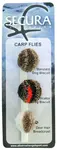 Secura flyfishing mušky carp flies 3 ks