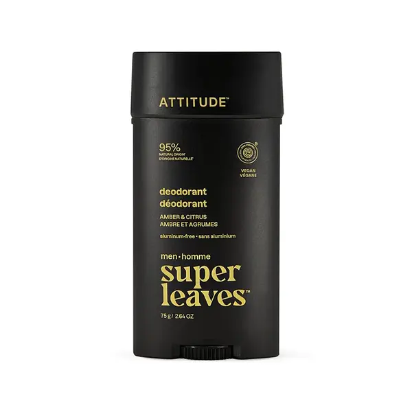 ATTITUDE Super leaves pánský deodorant Amber & Citrus 75 g
