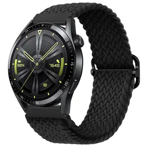 BStrap Elastic Nylon remienok na Garmin Vivoactive 4, black