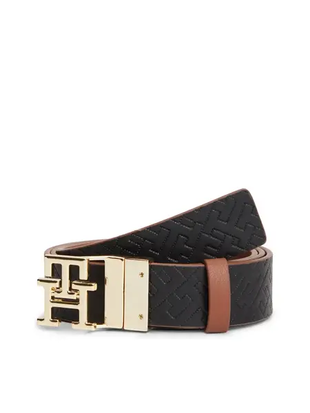 TOMMY HILFIGER Opasky  koňaková / čierna
