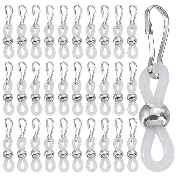 60Pcs Silicone Zipper Pulls