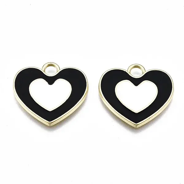 Rack Plating Alloy Enamel Pendants