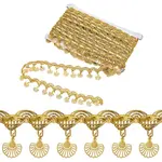 Polyester Fringe Lace Trim Ribbon with Charms Tassel