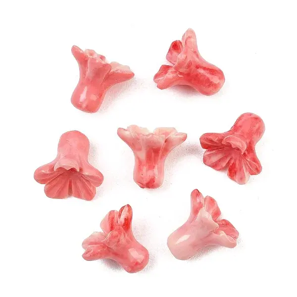 Dyed Synthetic Coral Carved Beads