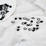 50Pcs 1-Hole Aluminum Buttons