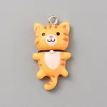 Opaque Resin Cat Pendants