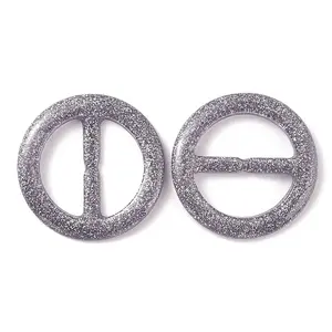 Flat Round Resin Buckle Clasps
