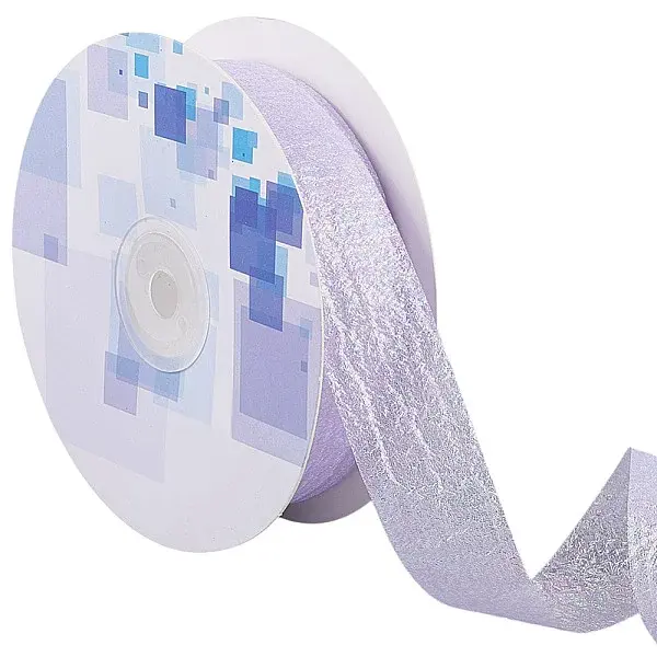 20 Yards Iridescent Polyester Ruffled Ribbon for Sewing Decoration