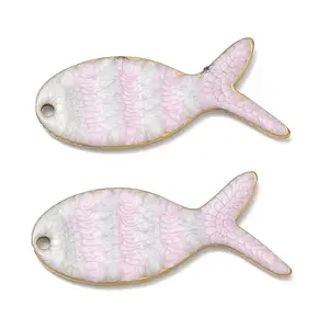 304 Stainless Steel with Enamel Pendants