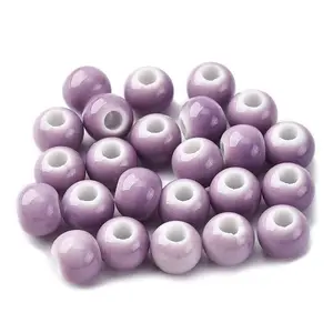 Bright Glazed Porcelain Beads