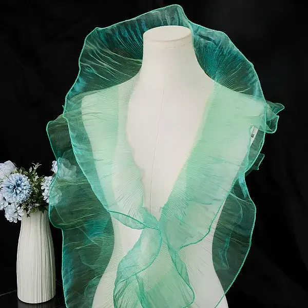 10 Yards Lucency Polyester Pleated Lace Trim
