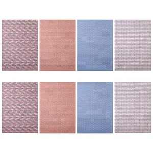 8Pcs 4 Colors Miniature Wallpapers