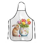 Easter Theme Polyester Sleeveless Apron