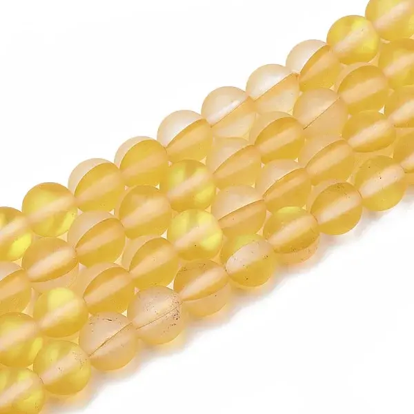 Synthetic Moonstone Beads Strands