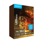 Modee Lighting LED vianočná reťaz 100 LED 10m 3xAA teplá biela